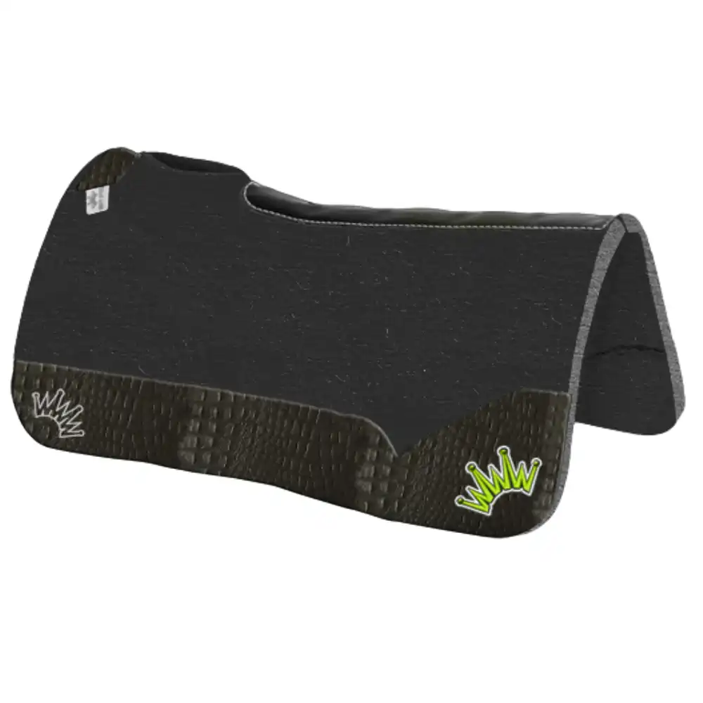 best ever saddle pad kush black green logo