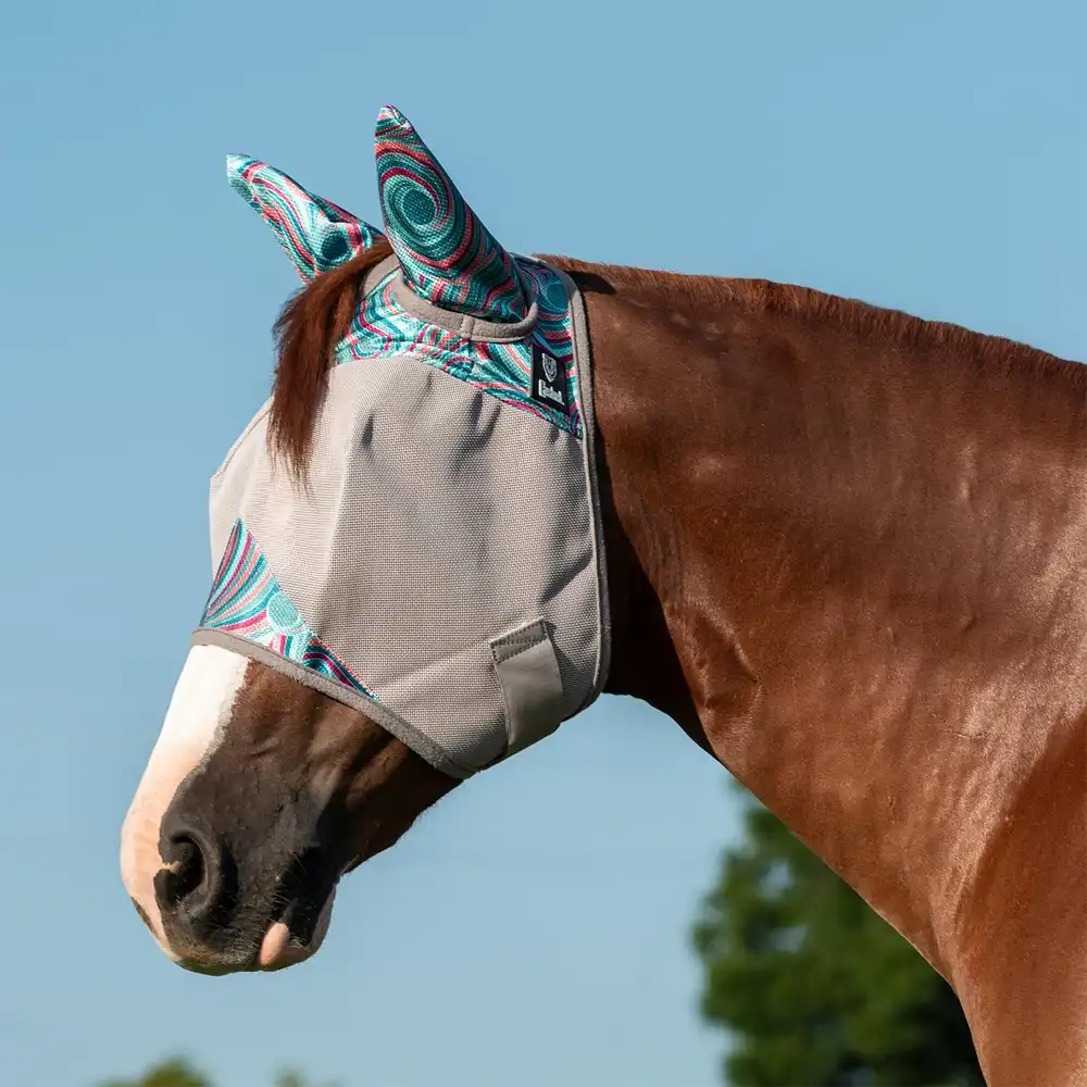 Crusader Fly Mask, Standard with Ears breeze