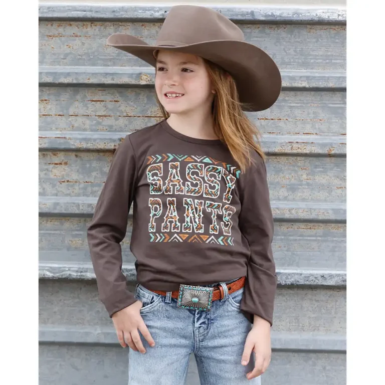girl's sassy pants shirt