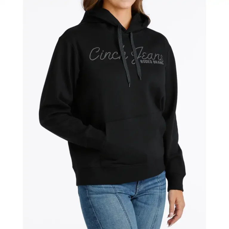 cinch women's hoodie black