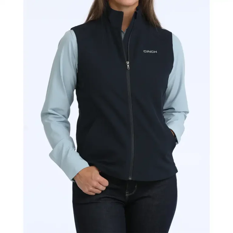 women's navy vest