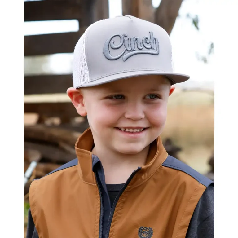boy's cinch cap grey