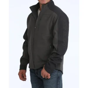 men's cinch logo jacket brown