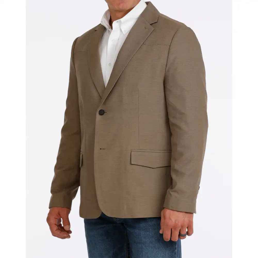 men's brown sports coat