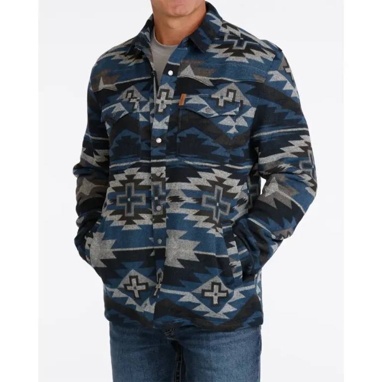cinch men's navy shacket