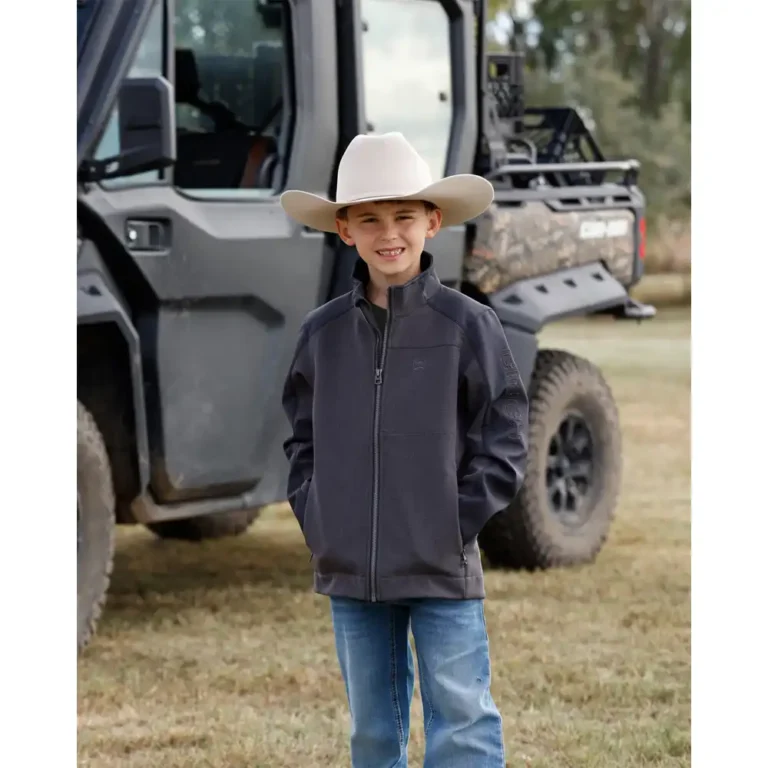 cinch boy's brown jacket