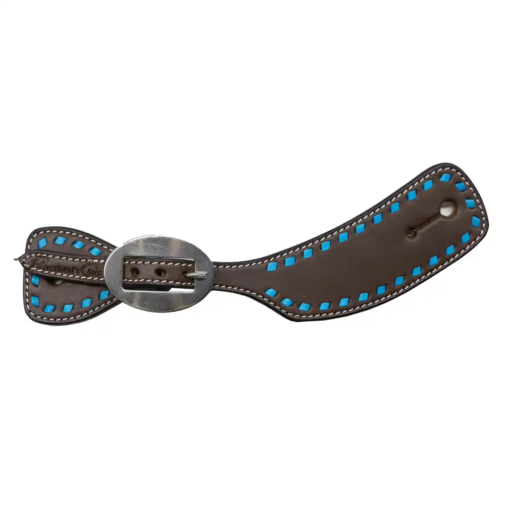 professional's choice spur strap buck stitch turquoise