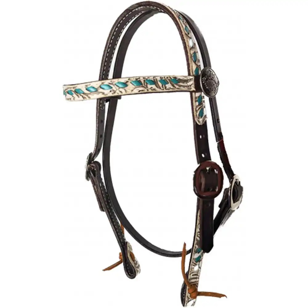 browband headstall lace