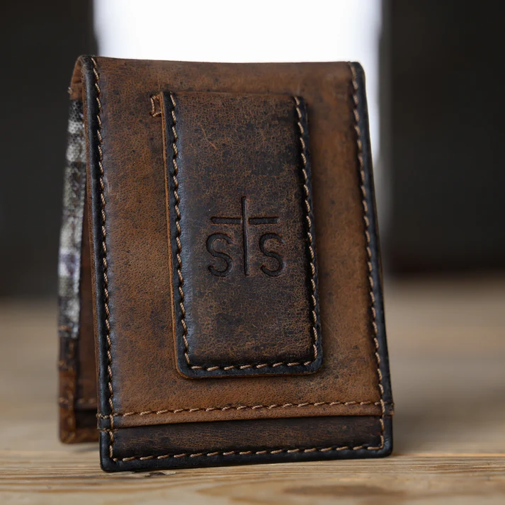 Bull Camo Money Clip Wallet