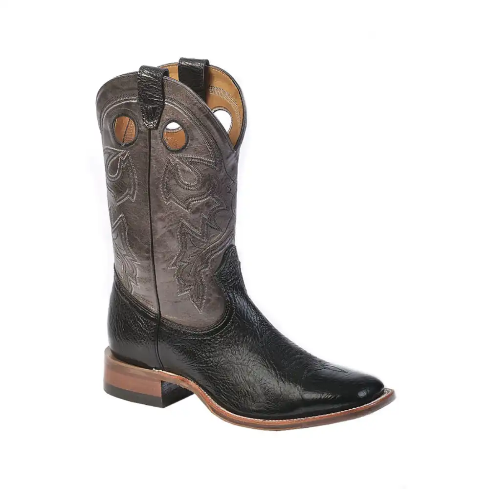 grey square toe boots