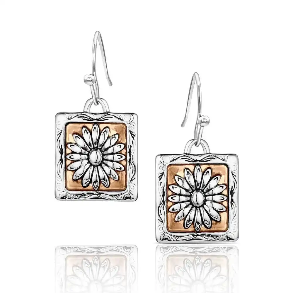 ranch house floral earrings