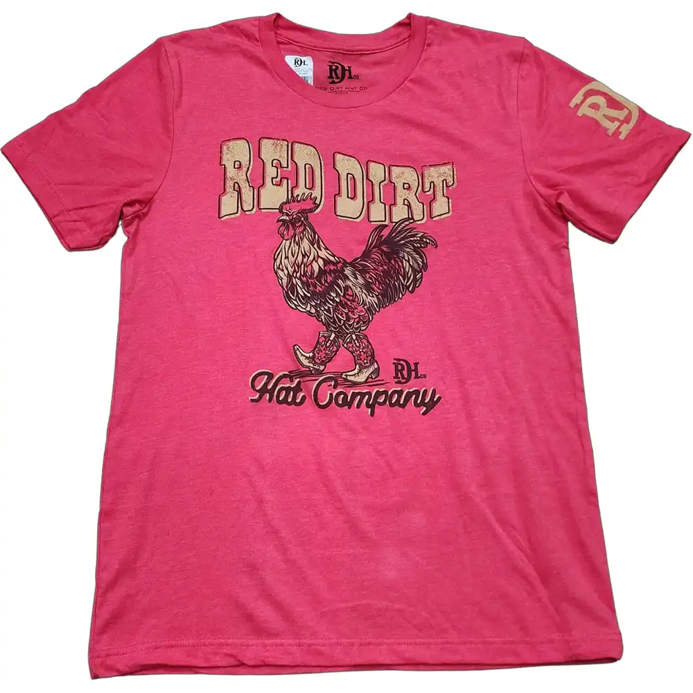 boots n beaks kids red tee