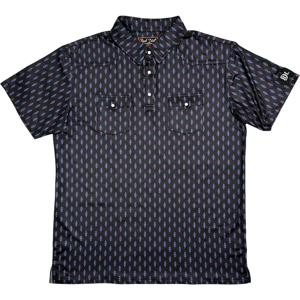 red dirt men's polo