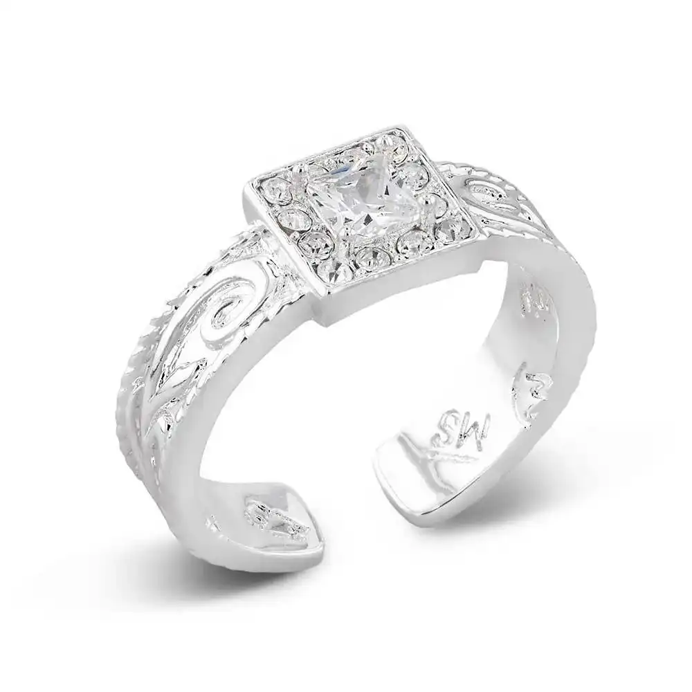 desert whirl engraved ring