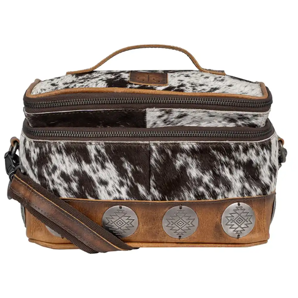 vaquero cowhide glamour makeup organizer