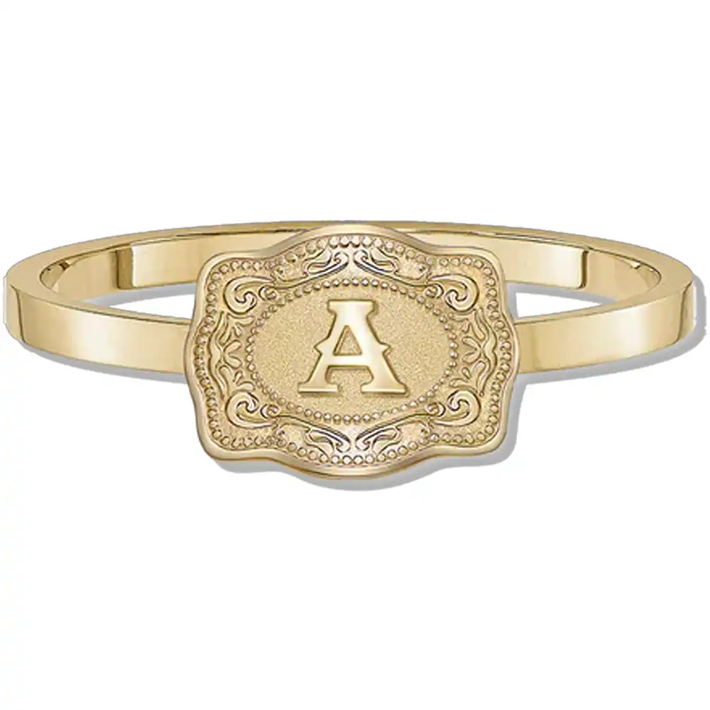 ultra mini gold initial ring