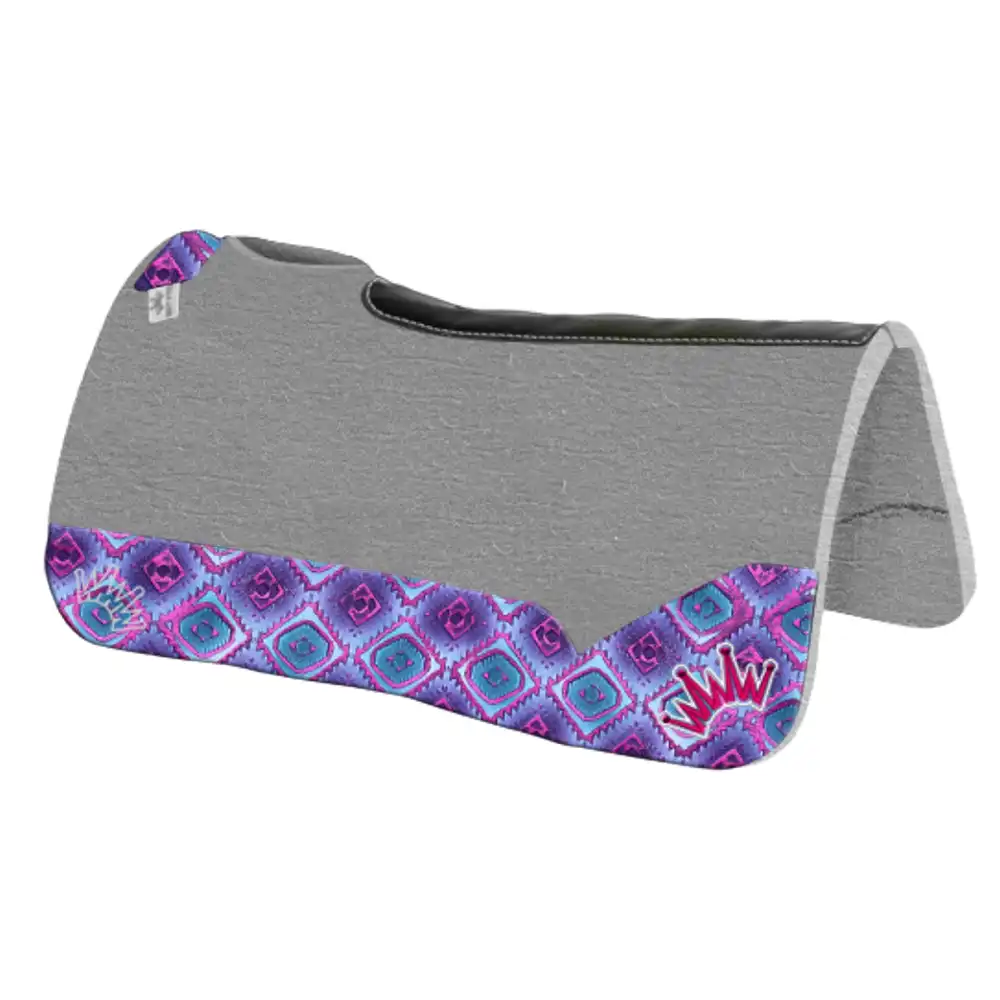 best ever saddle pad pink aztec