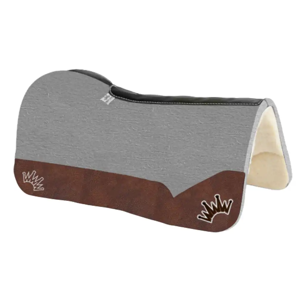 kush collection fleece saddle pad 1" x 30" x 30" - oak nut