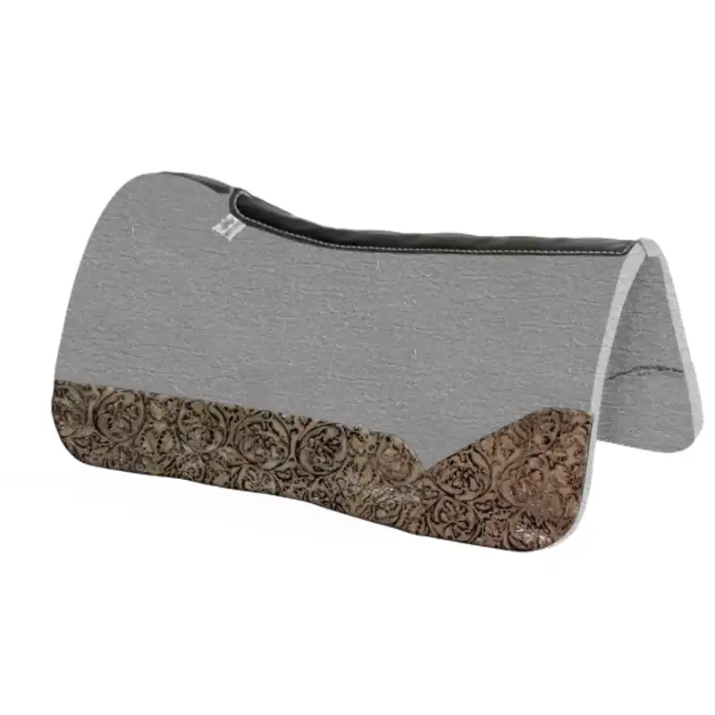 copper floral saddle pad