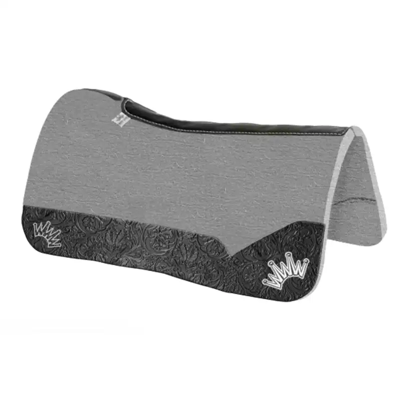 kush collection saddle pad - 1" x 30" x 30" - black floral