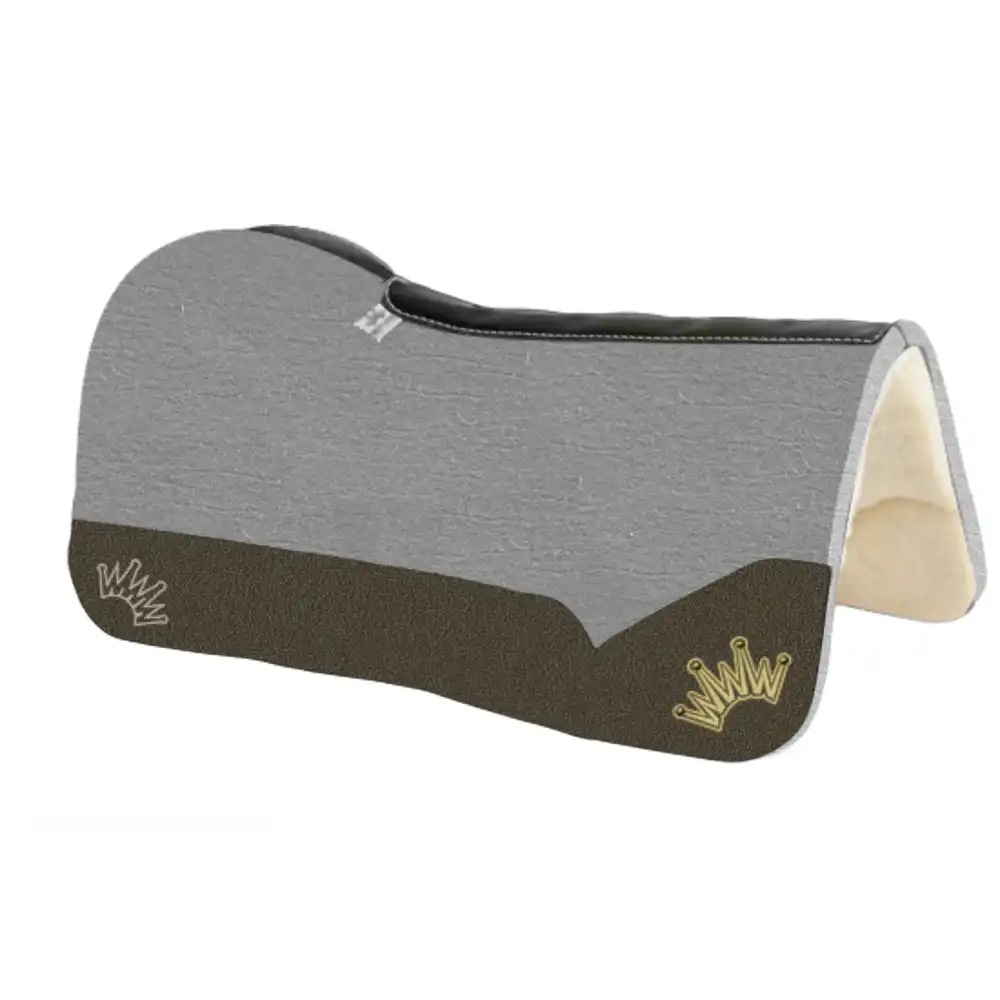 kush collection fleece saddle pad - 1" x 32" x 32" smooth brown