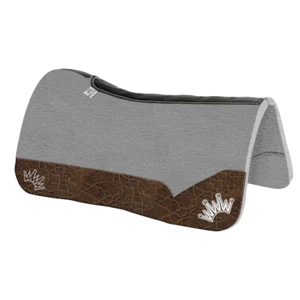kush collection saddle pad - 1" x 32" x 32" - vintage brown elephant