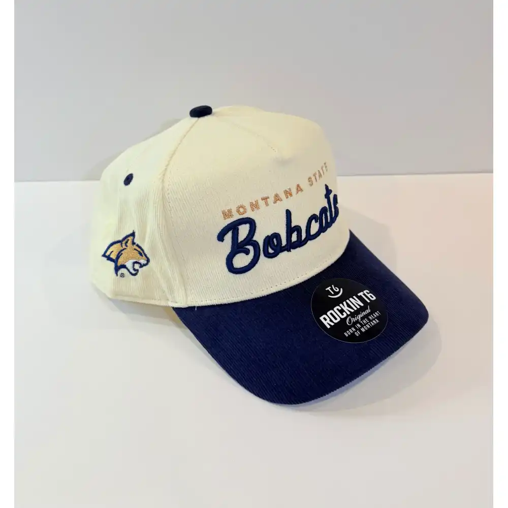 montana state tradition structured corduroy two tone hat