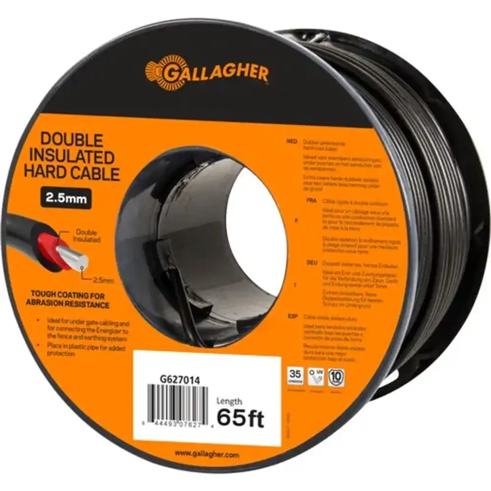 2.5mm double insulated hard cable - 65ft