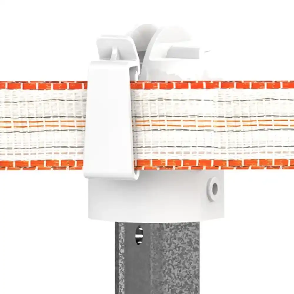 steel post topper insulator 10pk - white