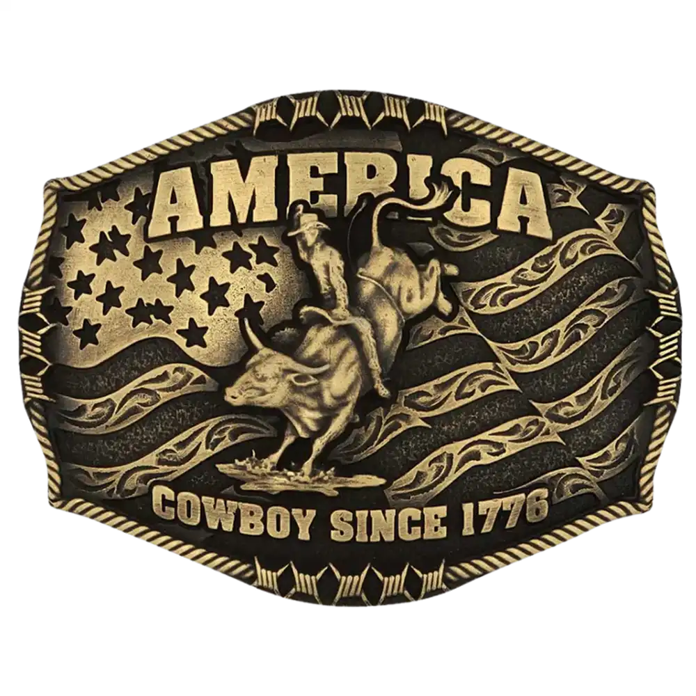 the "cowboy 1776" belt buckle