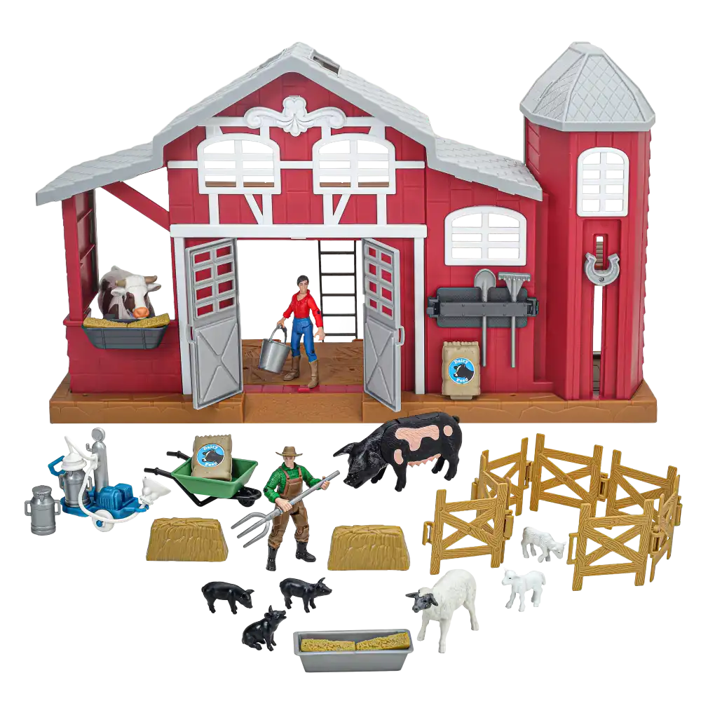 38-piece dairy barn playset