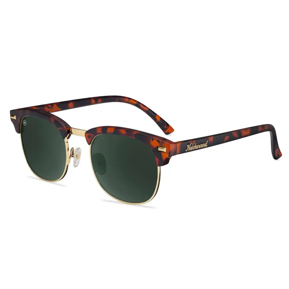 "brooklines" sunglasses - tortoise shell / aviator green