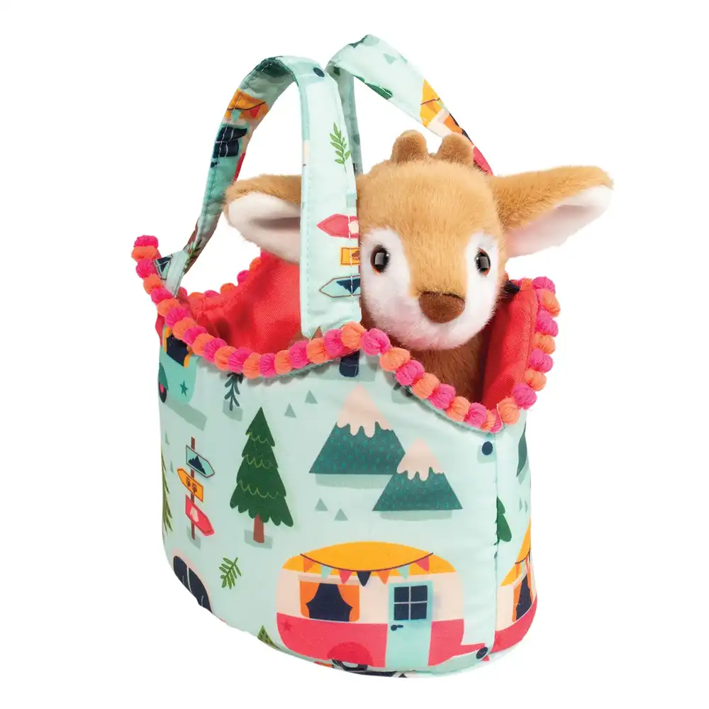 camping sassy sak with fawn