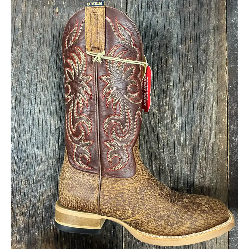 burdett 13" square toe boot - rust