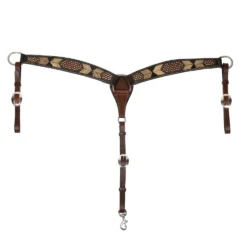 CHOCOLATE ARROWHEAD BREAST COLLAR