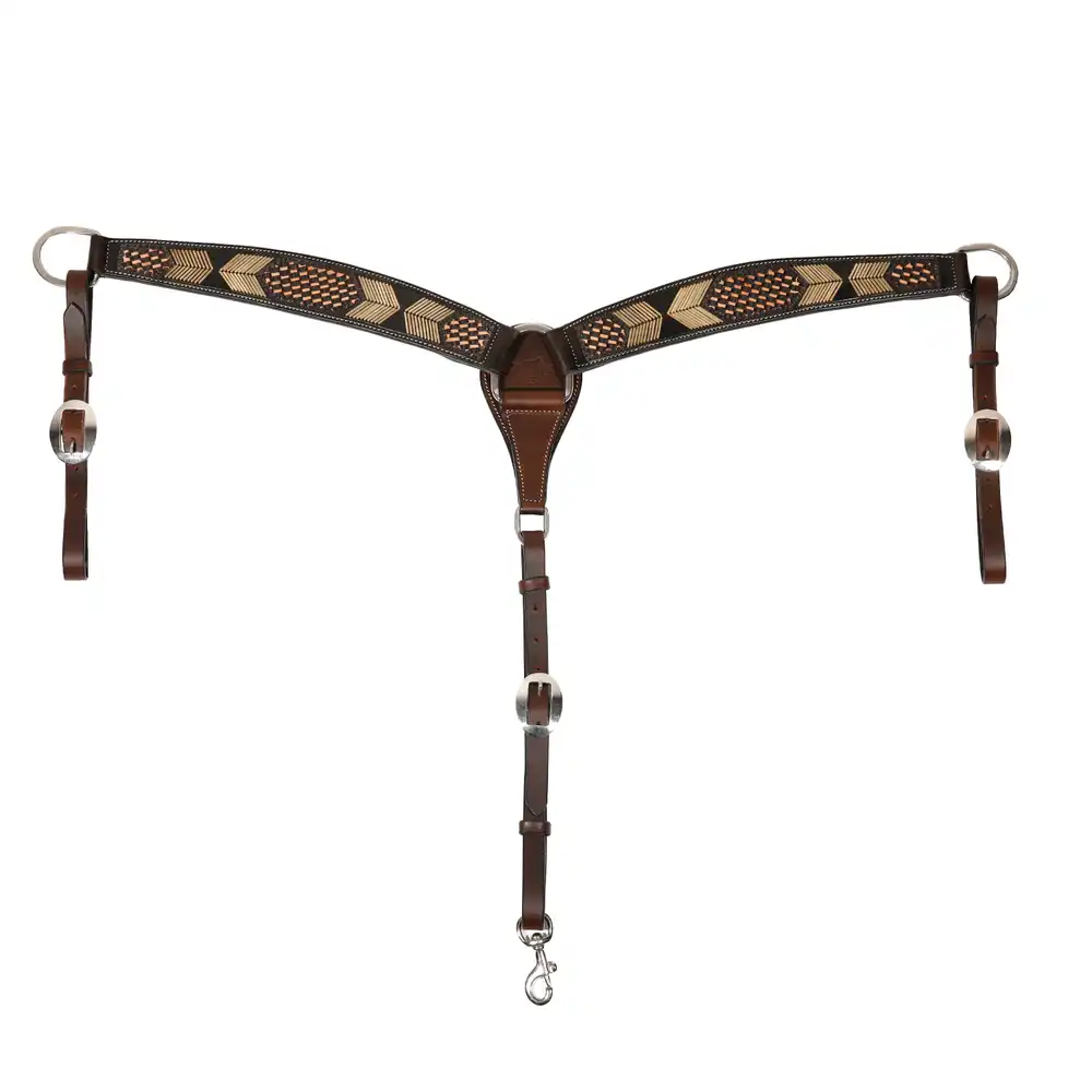 CHOCOLATE ARROWHEAD BREAST COLLAR