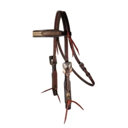 Chocolate Arrowhead Browband Headstall
