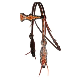 Buckstitched Filigree Browband Headstall