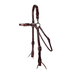 Browband Headstall with Snap Crown for Mules