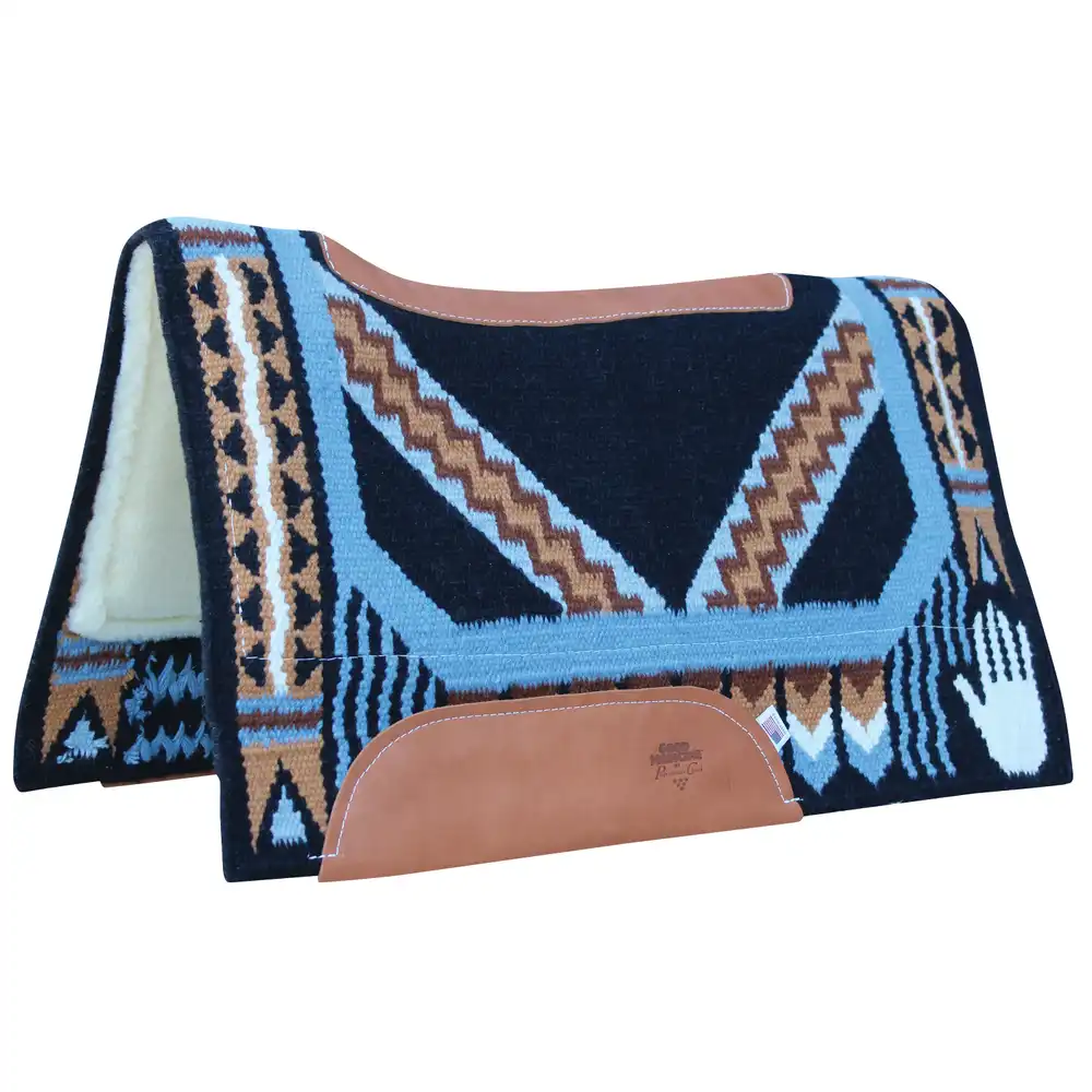 PROFESSIONAL'S CHOICE COMFORT-FIT SMX AIR RIDE PAD: HAND TO HORSE 3/4X33X38 RAVEN