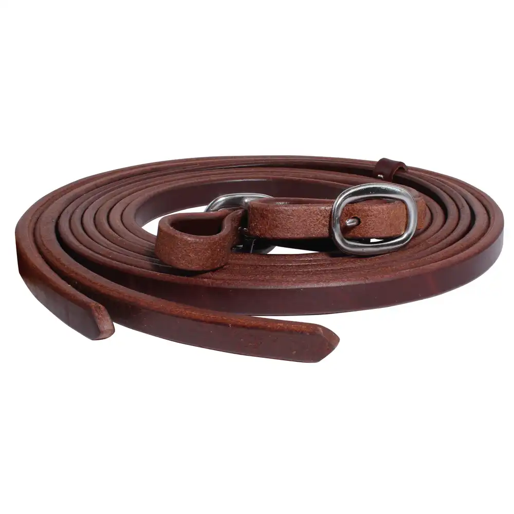 Heavy Oil Ranch Split Reins with Buckles - 5/8"