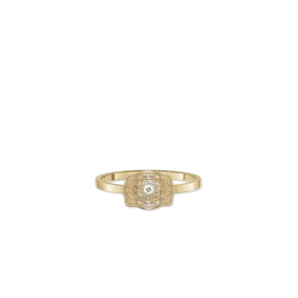 spurwest ultra mini belt buckle ring (amelia rose)