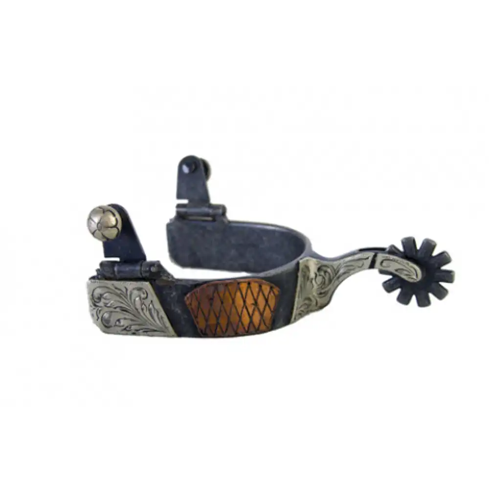 mens aged steel spur