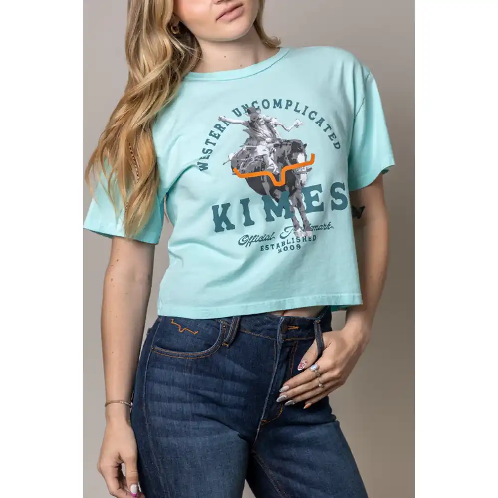 break through women's mini tee shirt - mint