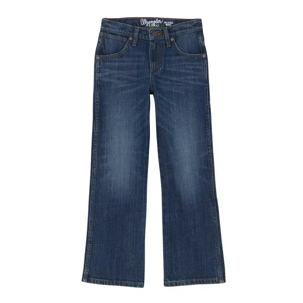boys wrangler retro® relaxed boot jean - jackson hole