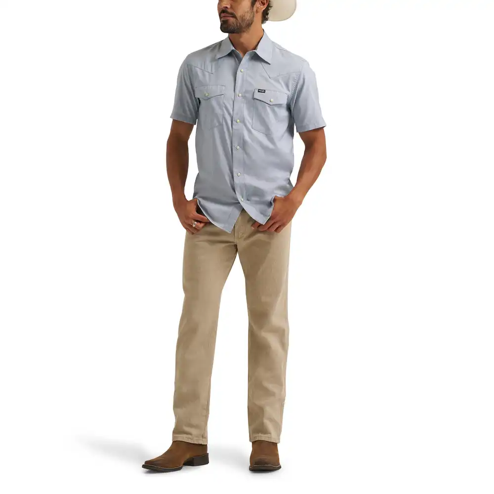 wrangler all terrain gear drover short sleeve utility shirt