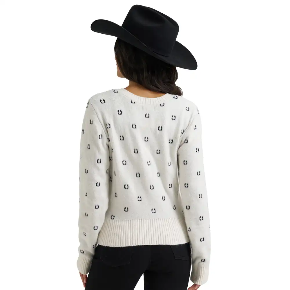 wrangler retro® vintage sweater cardigan - white