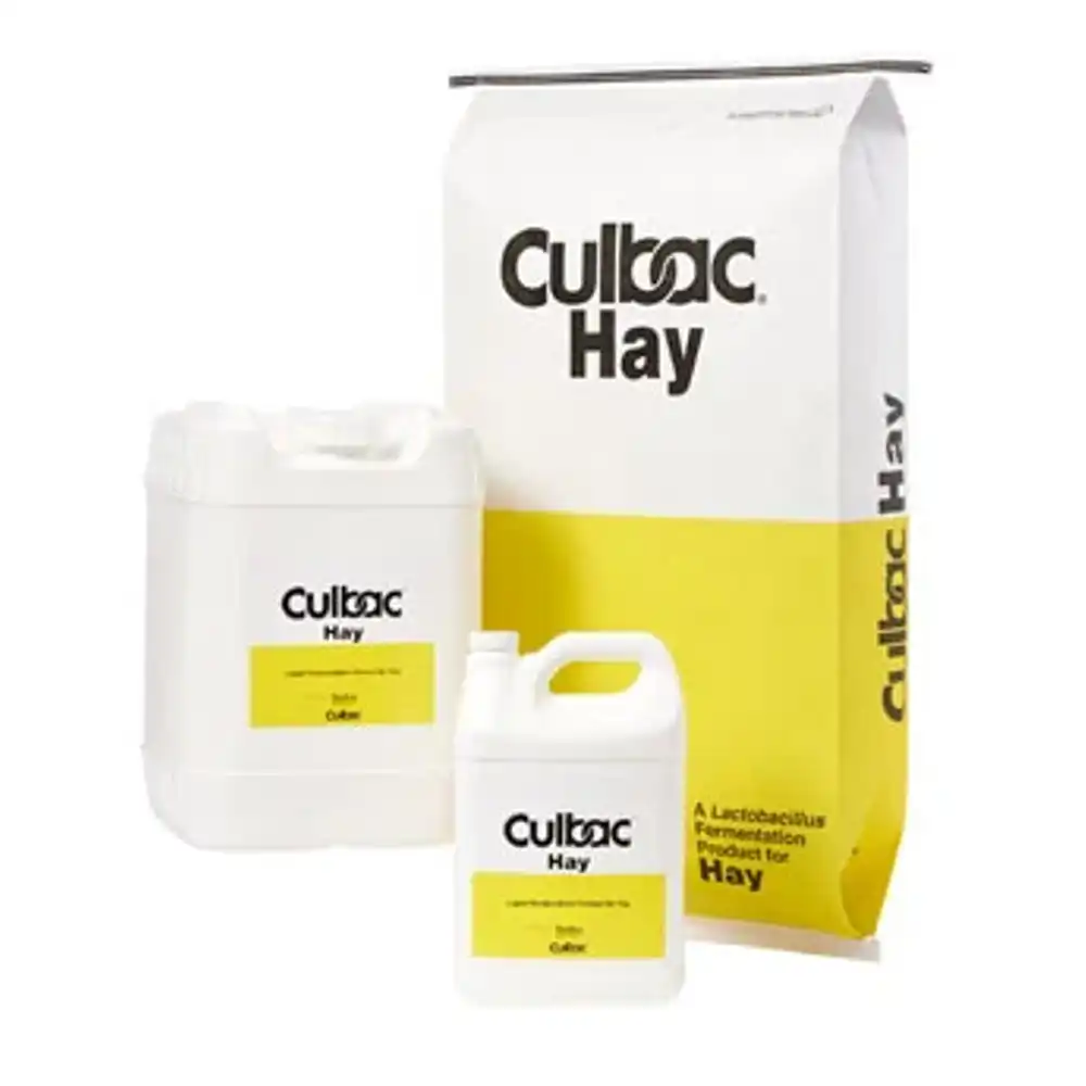 culbac® hay preservative – liquid: mold, mildew, yeast and bad bacteria inhibitor for hay