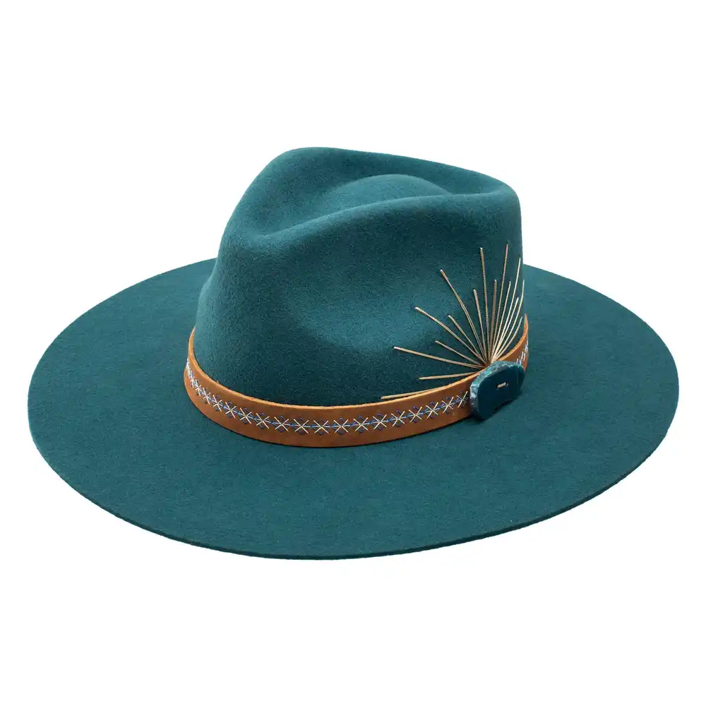 jr. bayou belle teal hat