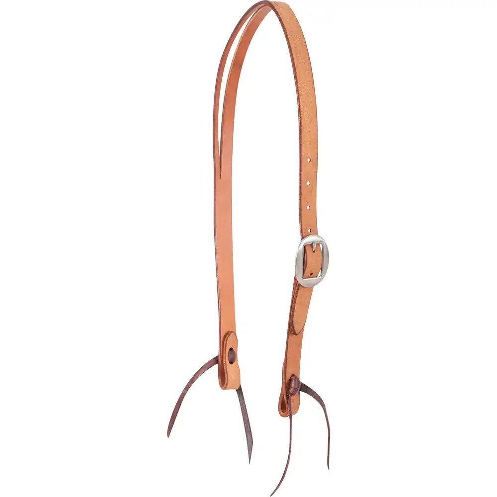 split ear headstall, ranahan roughout - one size - natural roughout